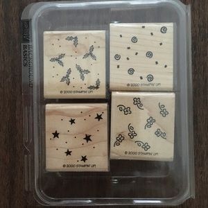 STAMPIN’ UP! Background Basics Set of 4 Stamps NEW